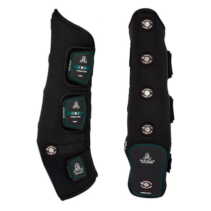 Protectores magnéticos traseros Acavallo - Black/Red