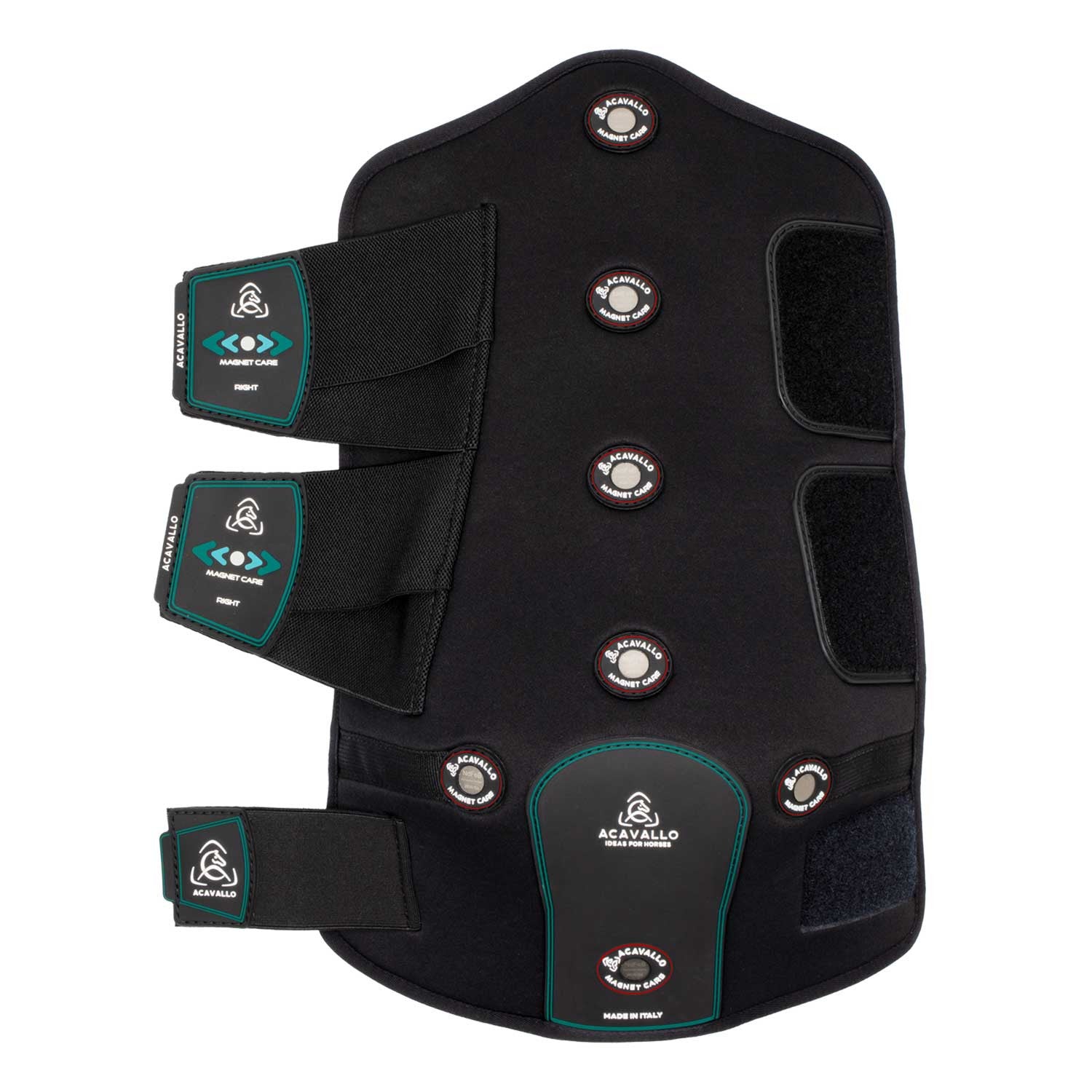 Protectores magnéticos traseros Acavallo - Black/Red