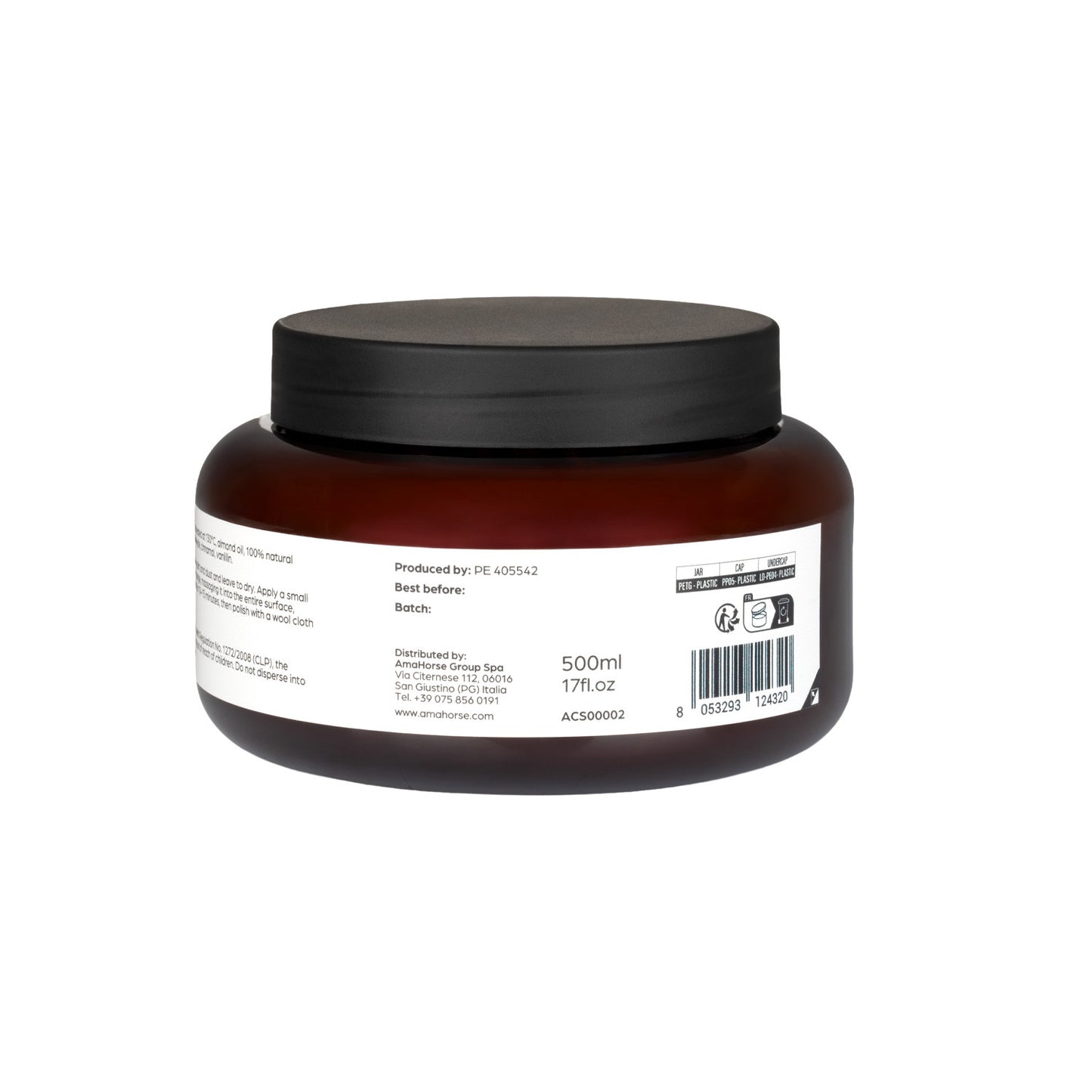 Bálsamo cuero a la almendra 500ml (glicerina) Acavallo - Mandorla