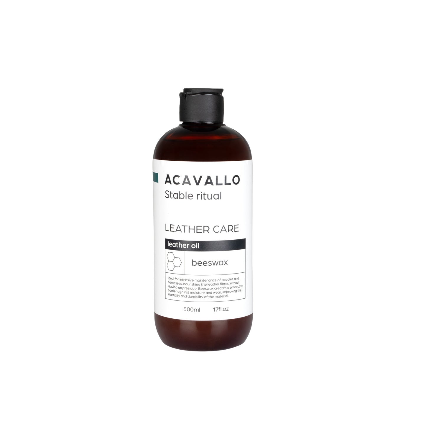 Aceite para cuero con cera de abejas 500ml Acavallo