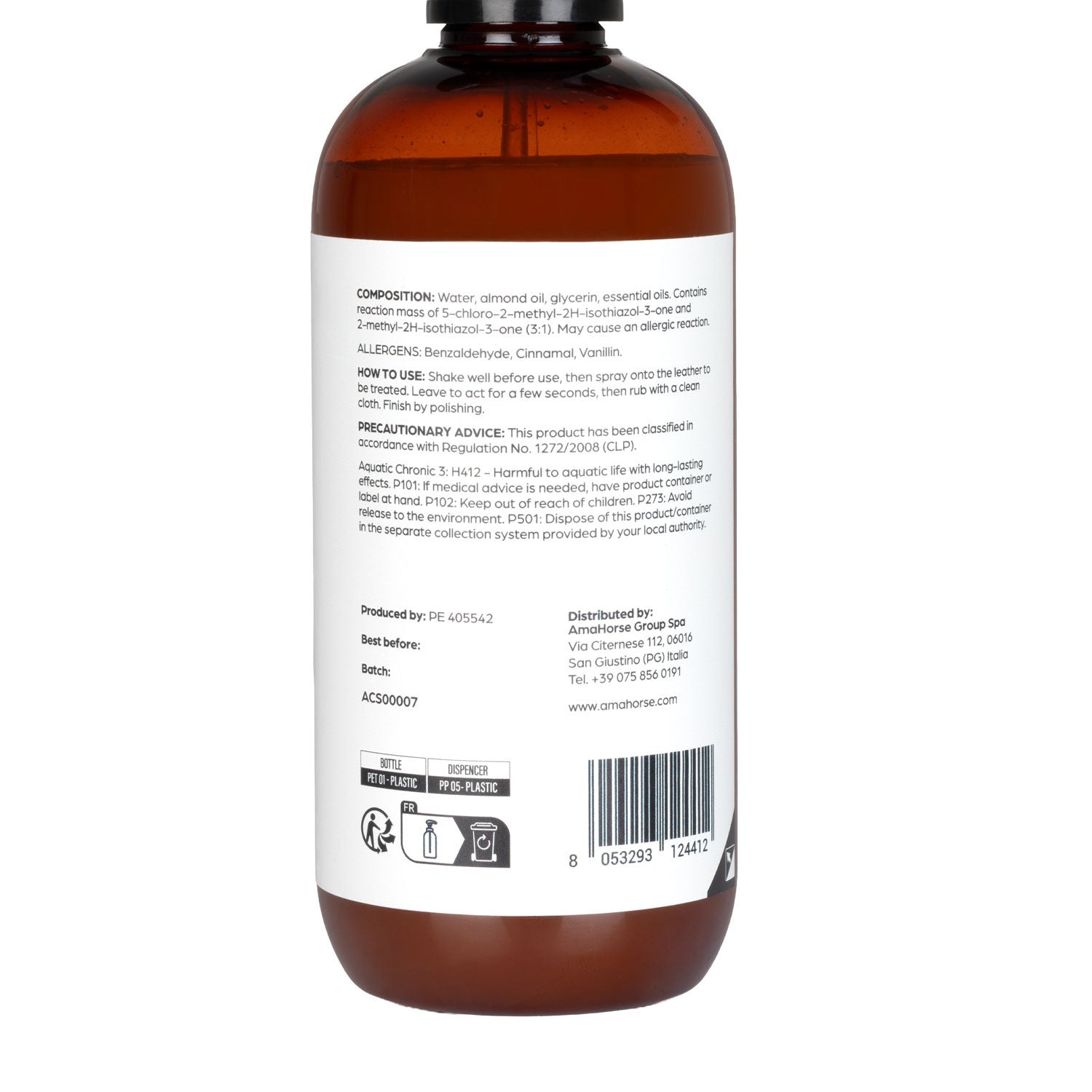 Jabón para cuero con almendra 500ml (glicerina) Acavallo - Mandorla