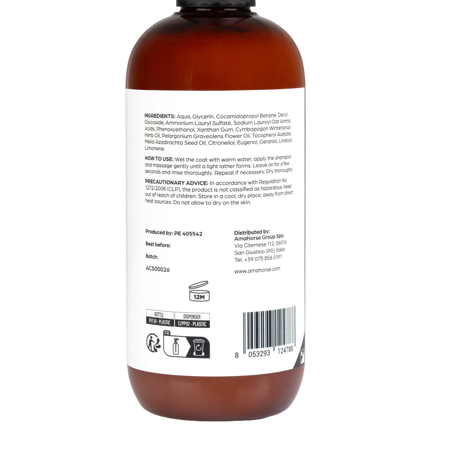 Champú citronela, geranio y neem Acavallo - Citronella Geranio Neem