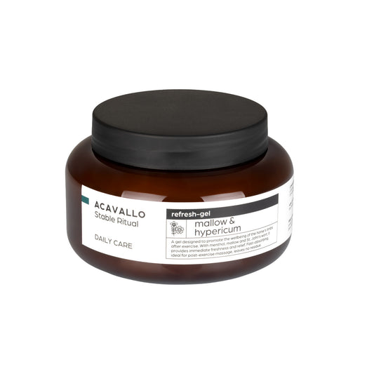 Gel refrescante 500 ml con malva e hipérico Acavallo