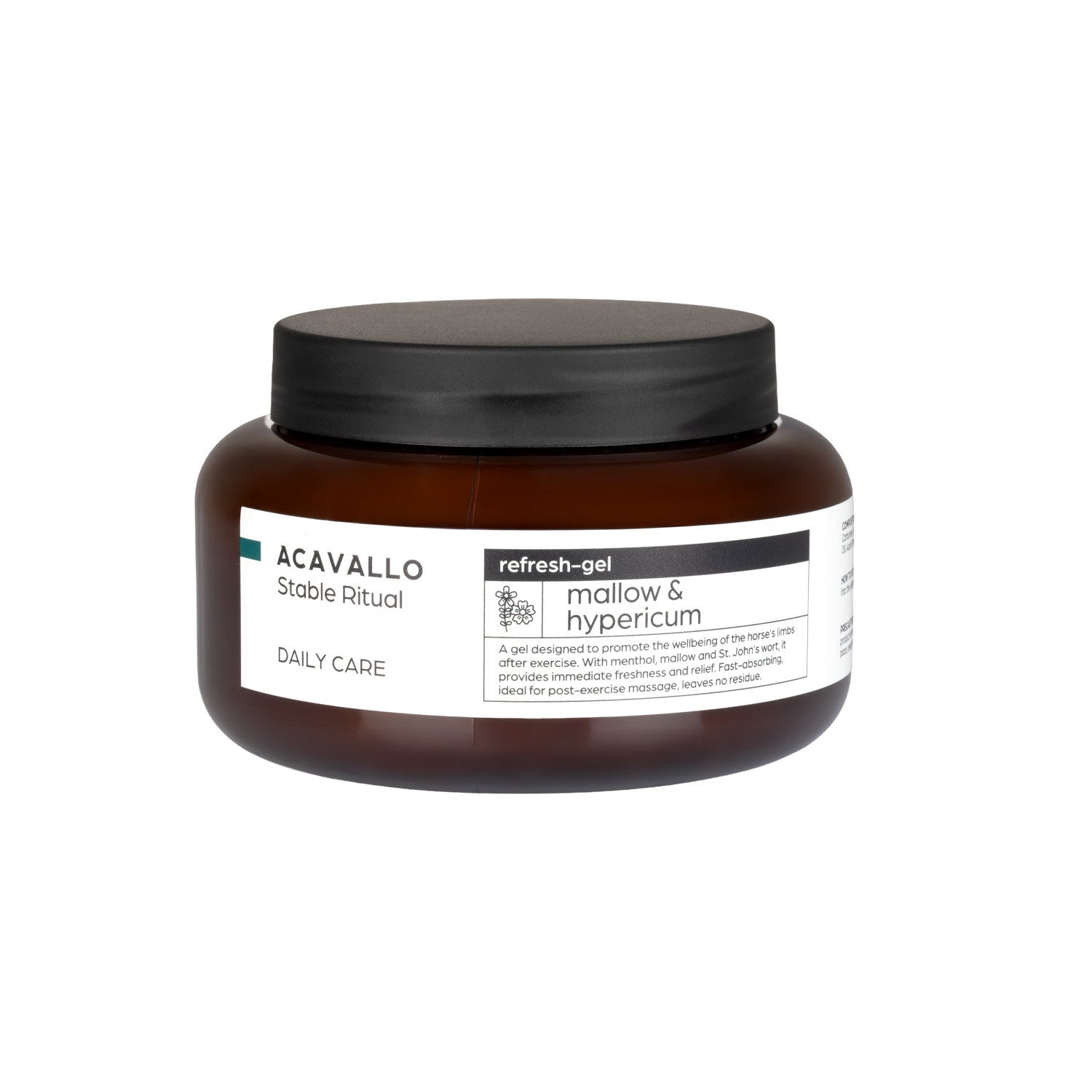 Gel refrescante 500 ml con malva e hipérico Acavallo - Malva Iperico