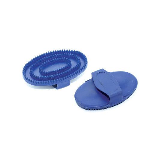 Cepillo de goma para poni Umbria Equitazione - Azul royal
