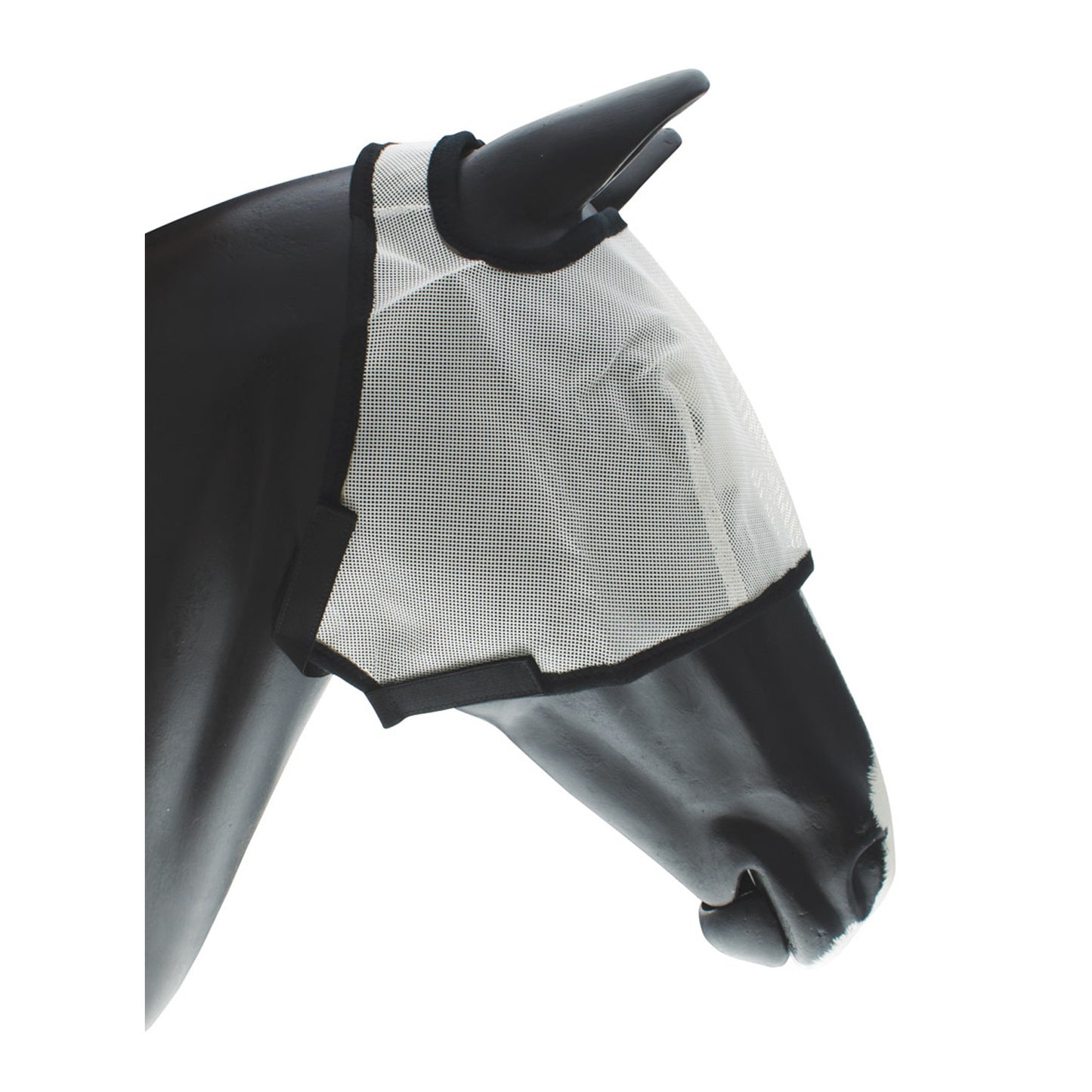 Máscara anti moscas de PVC Umbria Equitazione - Blanco