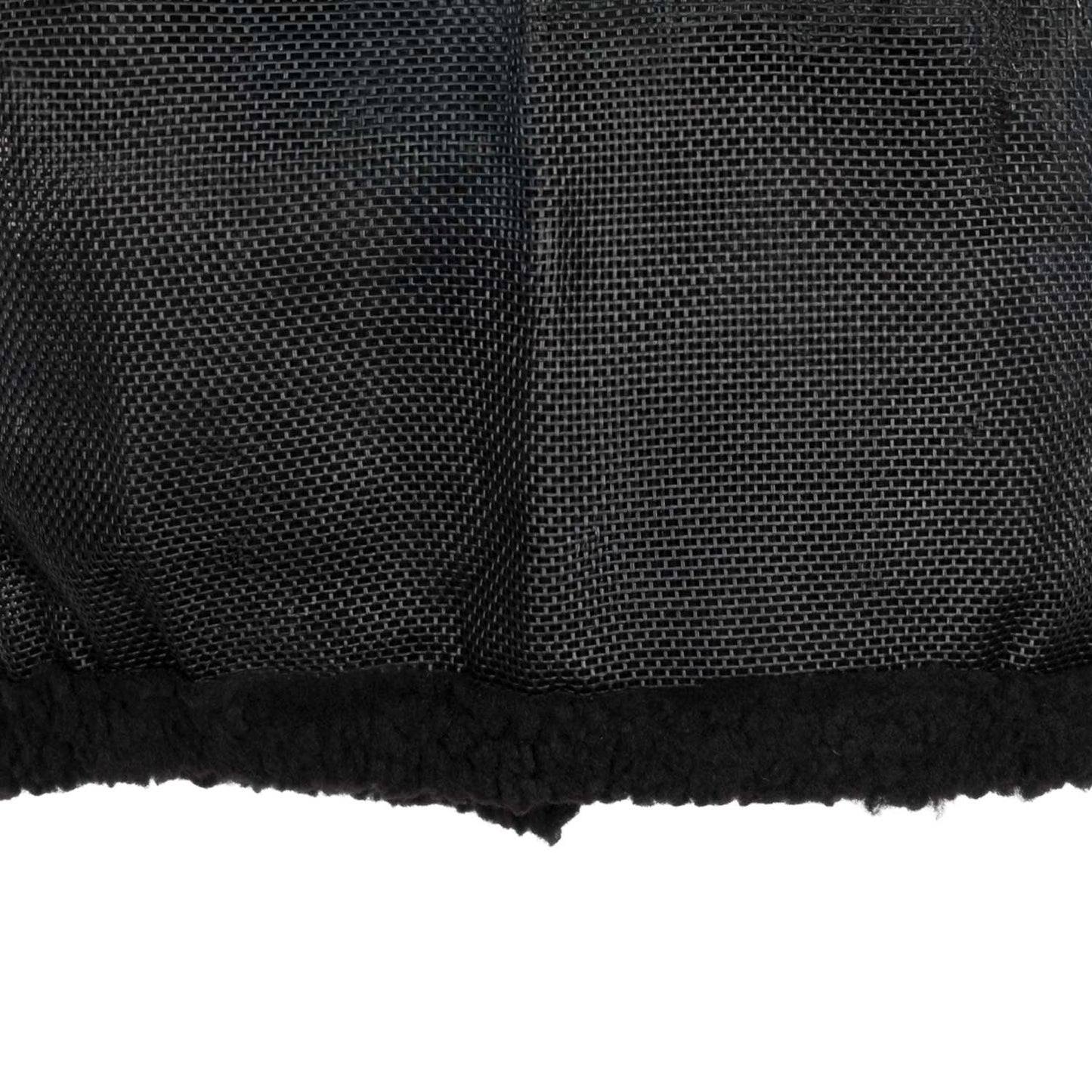 Máscara antimoscas de PVC con cubreorejas y cierre de velcro Umbria Equitazione - Negro