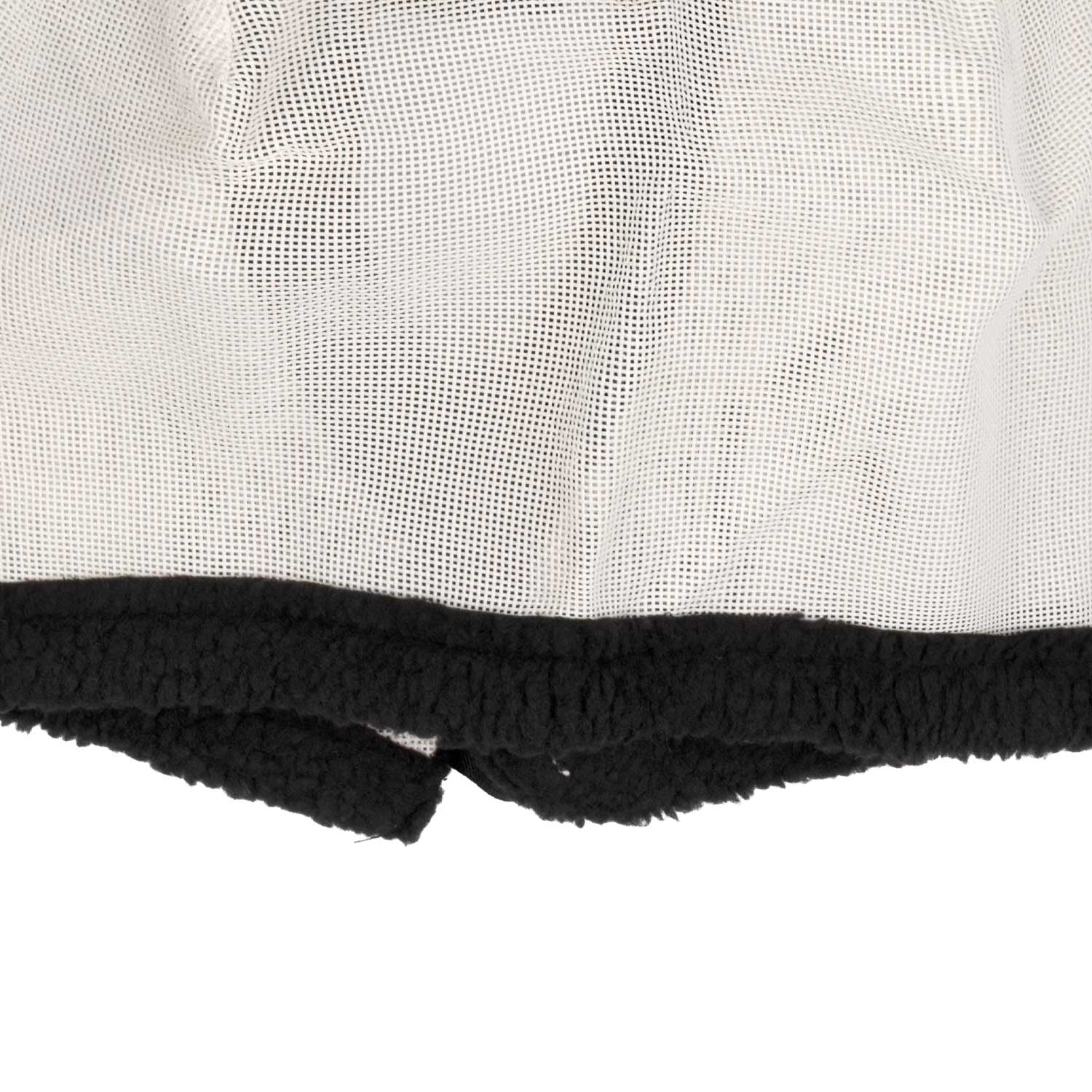 Máscara antimoscas de PVC con cubreorejas y cierre de velcro Umbria Equitazione - Blanco