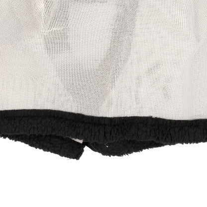Máscara antimoscas de PVC con cubreorejas y cierre de velcro Umbria Equitazione - Blanco