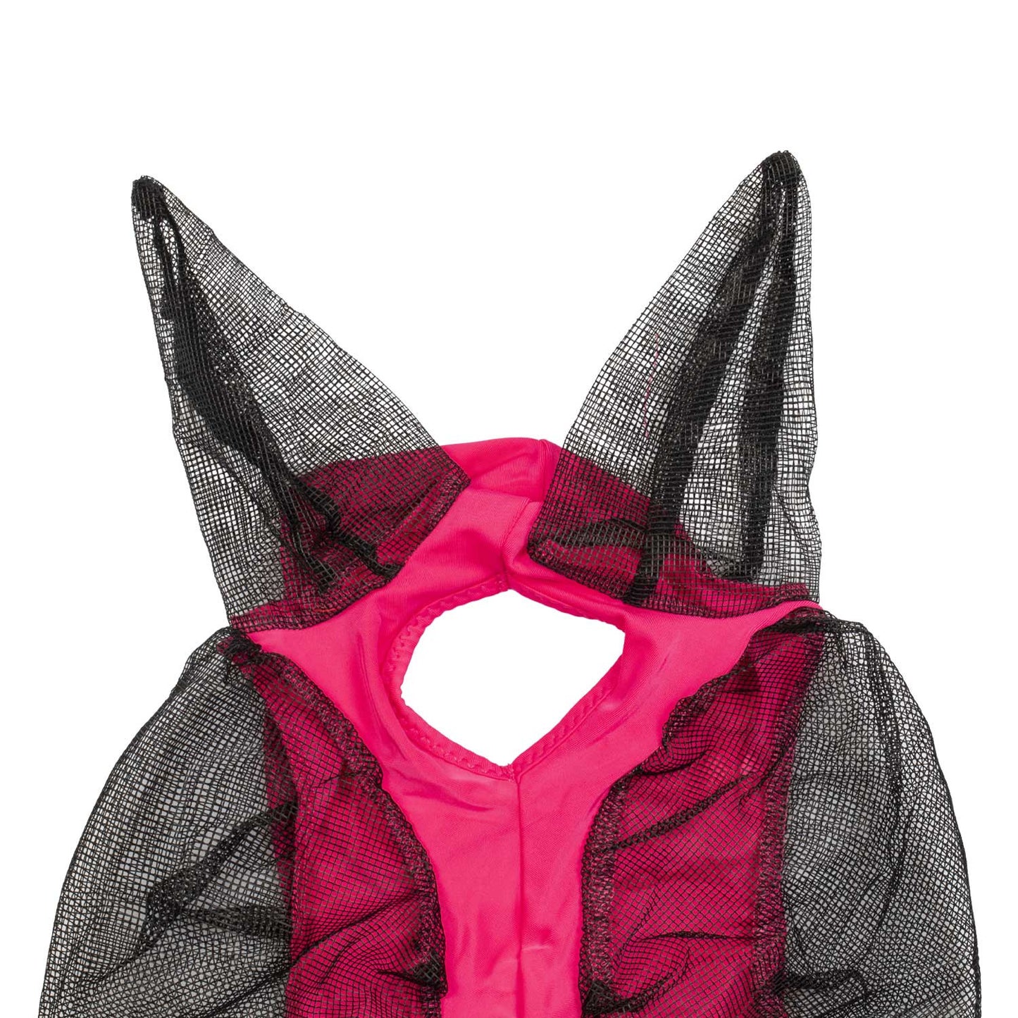 Máscara anti moscas de elastano y red con cubreorejas tech Pro-Tech - Hot Pink