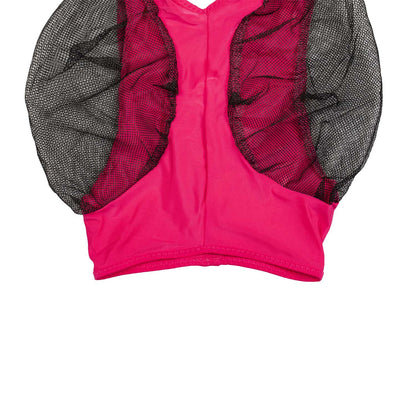 Máscara anti moscas de elastano y red con cubreorejas tech Pro-Tech - Hot Pink