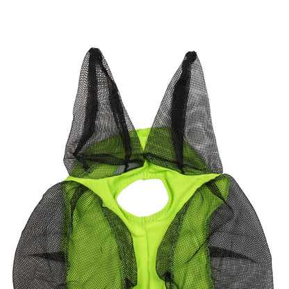 Máscara anti moscas de elastano y red con cubreorejas tech Pro-Tech - Lime