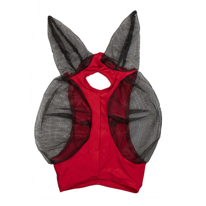 Máscara anti moscas de elastano y red con cubreorejas tech Pro-Tech - Rojo