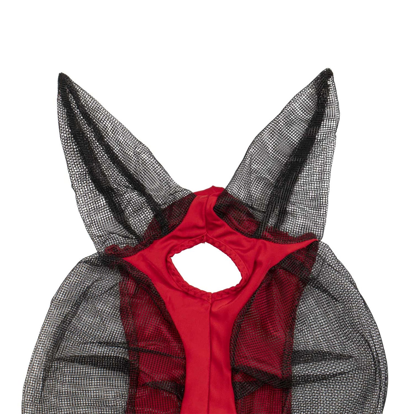 Máscara anti moscas de elastano y red con cubreorejas tech Pro-Tech - Rojo
