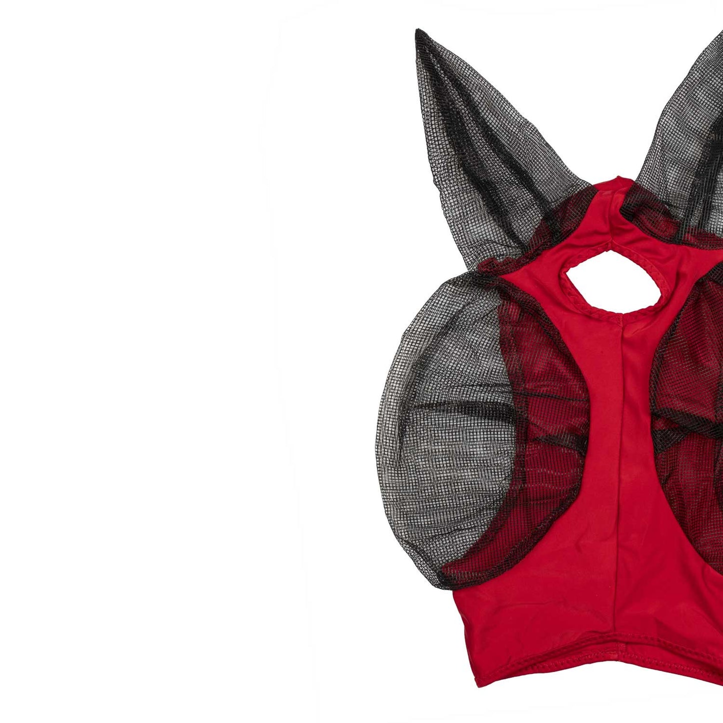 Máscara anti moscas de elastano y red con cubreorejas tech Pro-Tech - Rojo