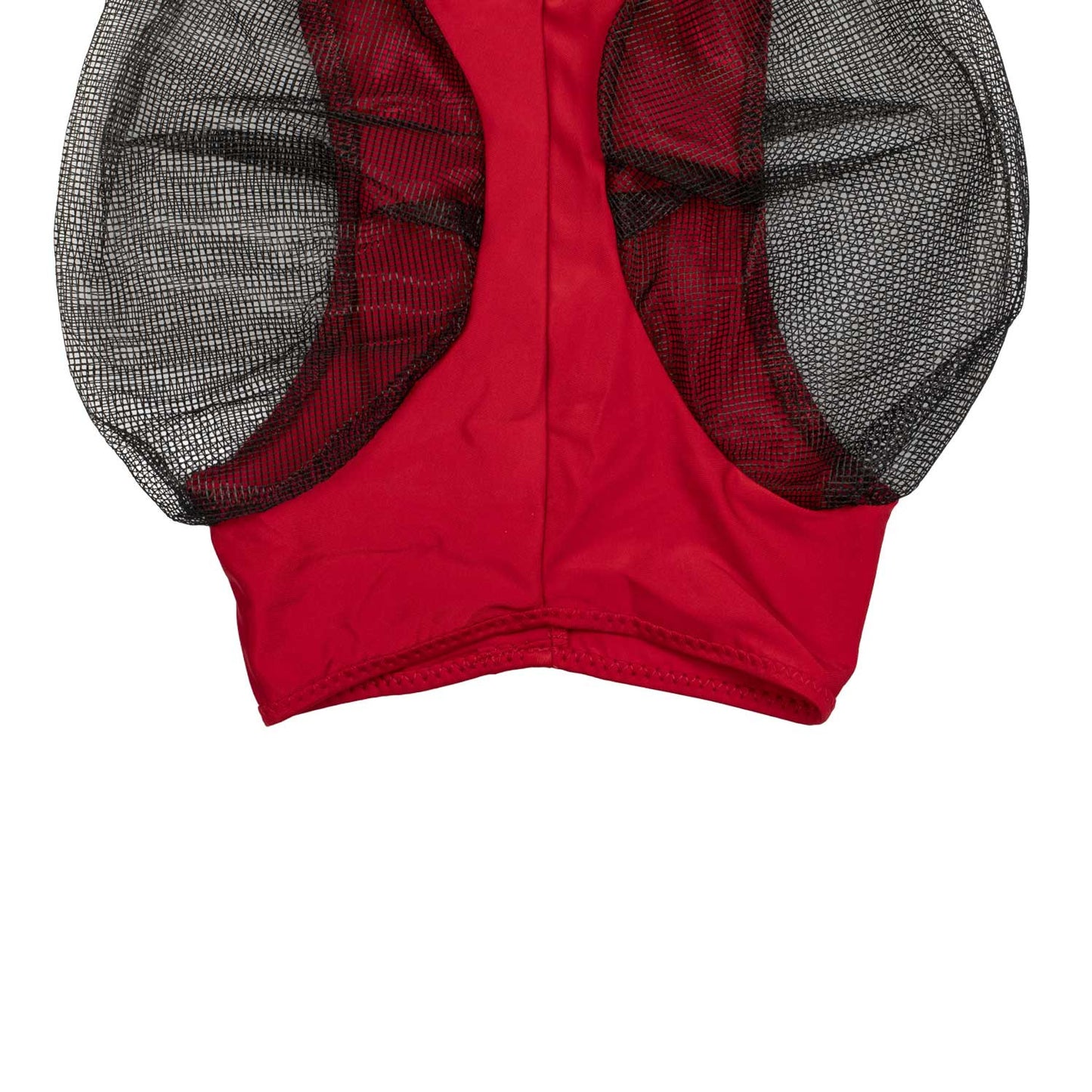 Máscara anti moscas de elastano y red con cubreorejas tech Pro-Tech - Rojo