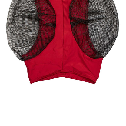 Máscara anti moscas de elastano y red con cubreorejas tech Pro-Tech - Rojo