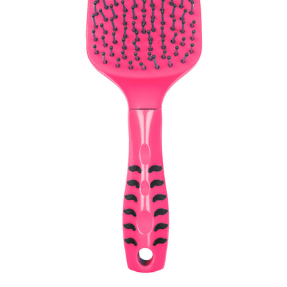 Cepillo para cola y crin con mango ergonómico lima, fucsia, turquesa Umbria Equitazione - Fucsia