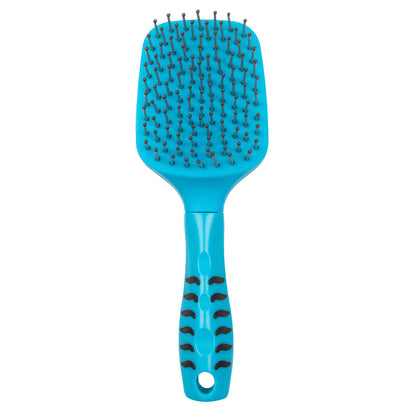 Cepillo para cola y crin con mango ergonómico lima, fucsia, turquesa Umbria Equitazione - Turquesa