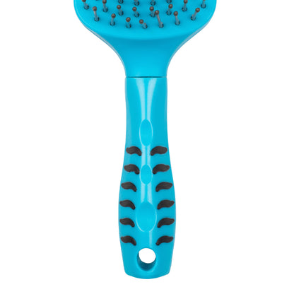 Cepillo para cola y crin con mango ergonómico lima, fucsia, turquesa Umbria Equitazione - Turquesa