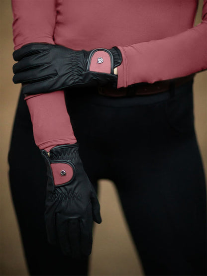 Riding Gloves Motion Equestrian Stockholm Riding Gloves Motion Amber Rose detalle 2
