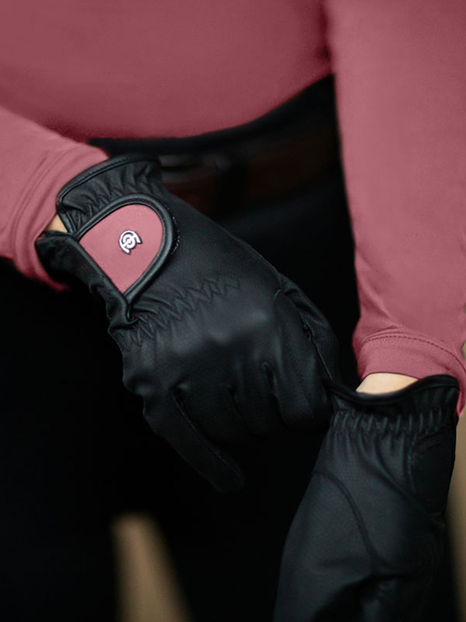 Riding Gloves Motion Equestrian Stockholm Riding Gloves Motion Amber Rose detalle 3