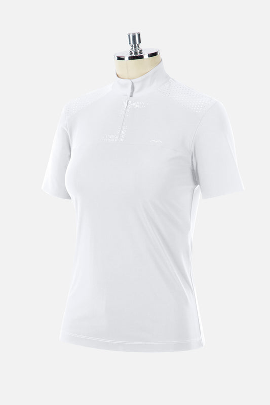Polo de Concurso Mujer Billow Manga Corta Animo Italia Blanco