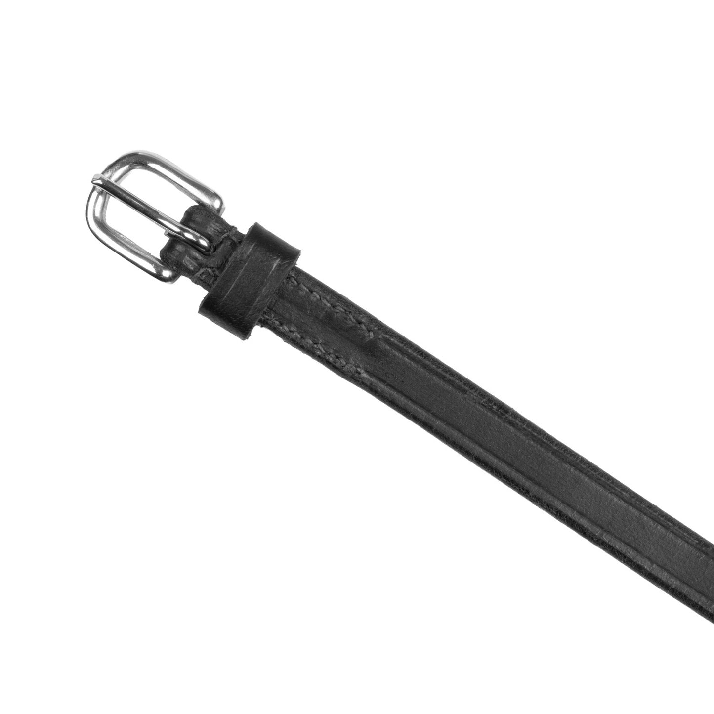 Lacetillo cierra-bocas de cuero Supreme - Negro