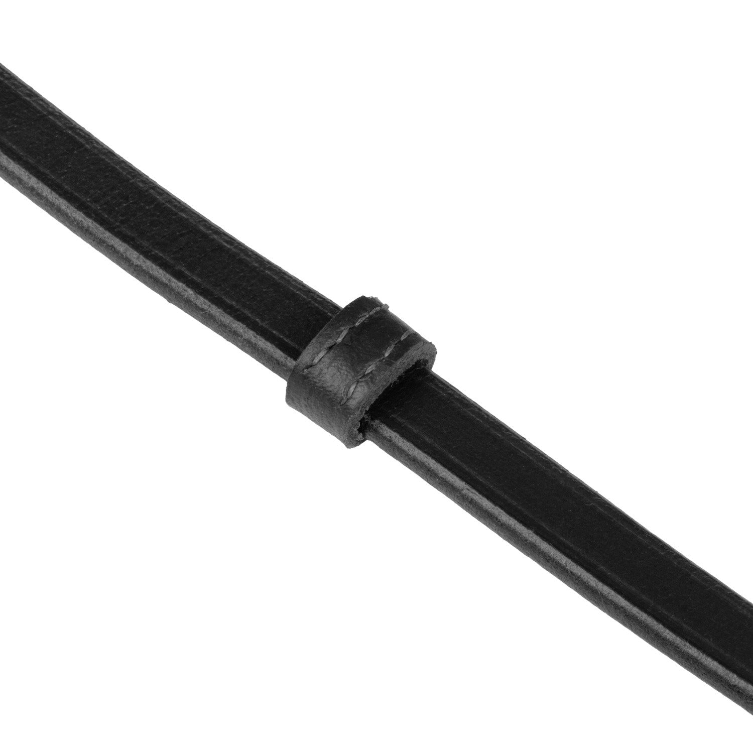 Lacetillo cierra-bocas de cuero Supreme - Negro