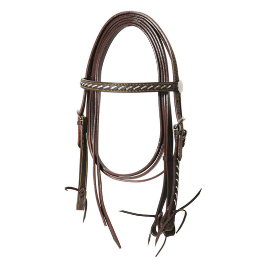 Testera recta Silver Wire con riendas Lakota