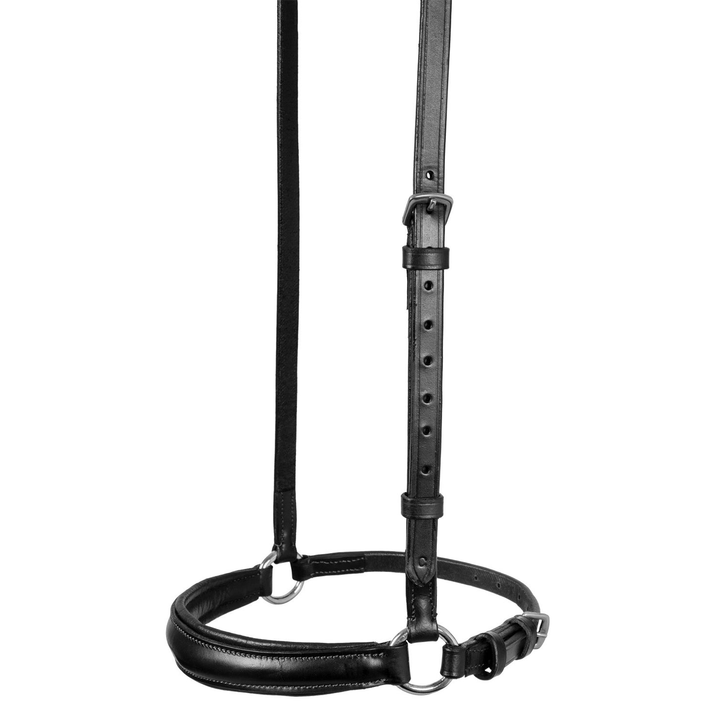 Cabezada regulable de cuero Equestro - Negro