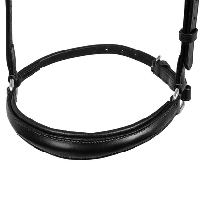 Cabezada regulable de cuero Equestro - Negro