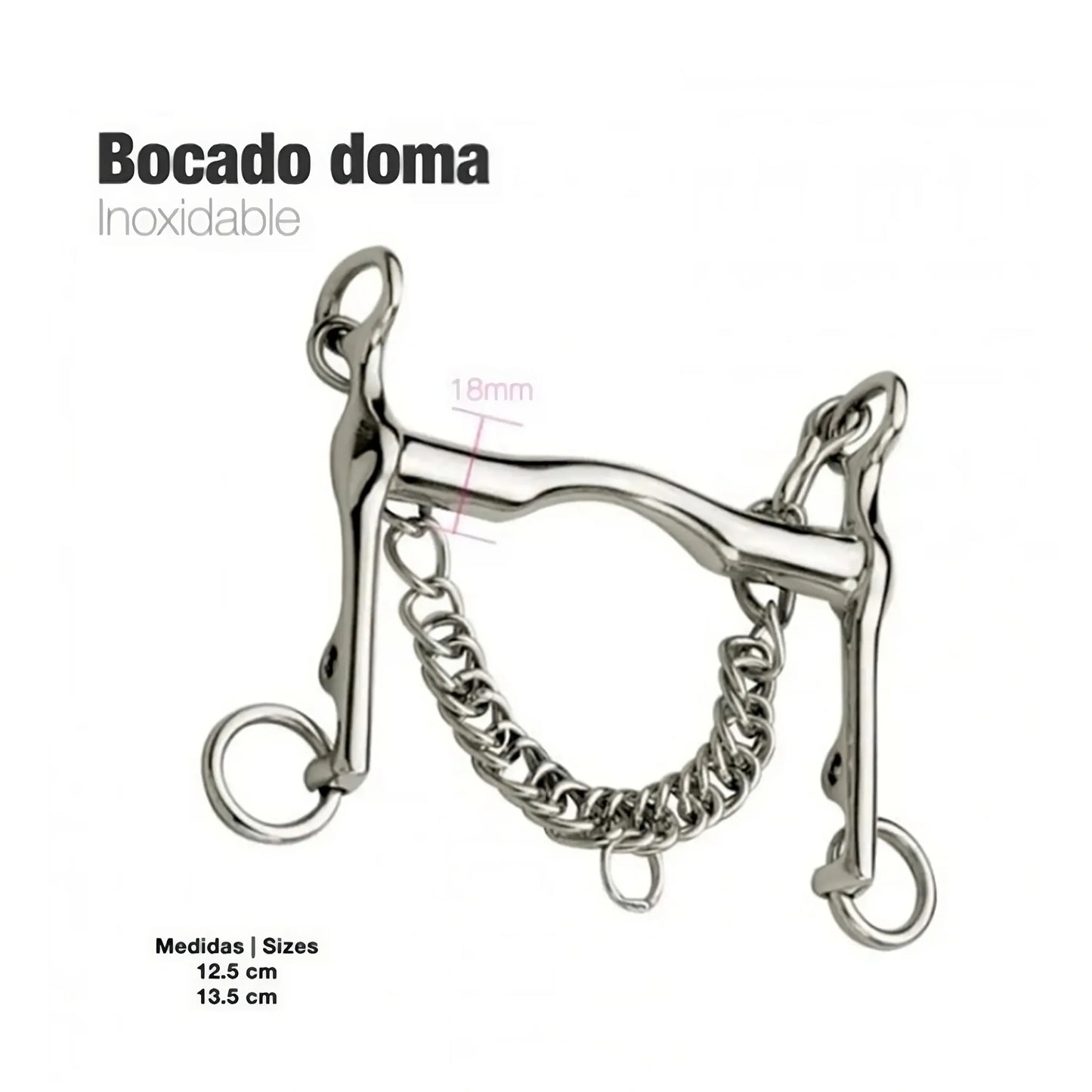 Bocado Doma inox Zaldi - Rincón del Valle