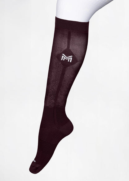 Producto ecuestre Maximilian Equestrian Neo Riding Socks (Burgundy) detalle 3
