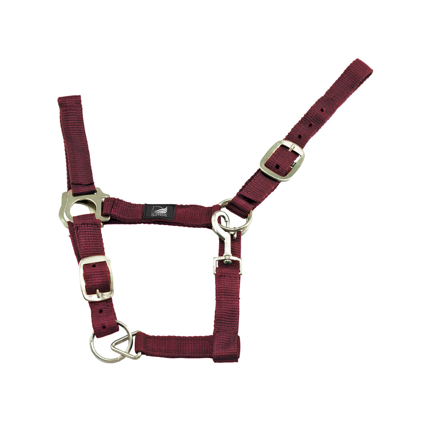 Cabezada de nailon de doble ajuste Supreme - Burdeos