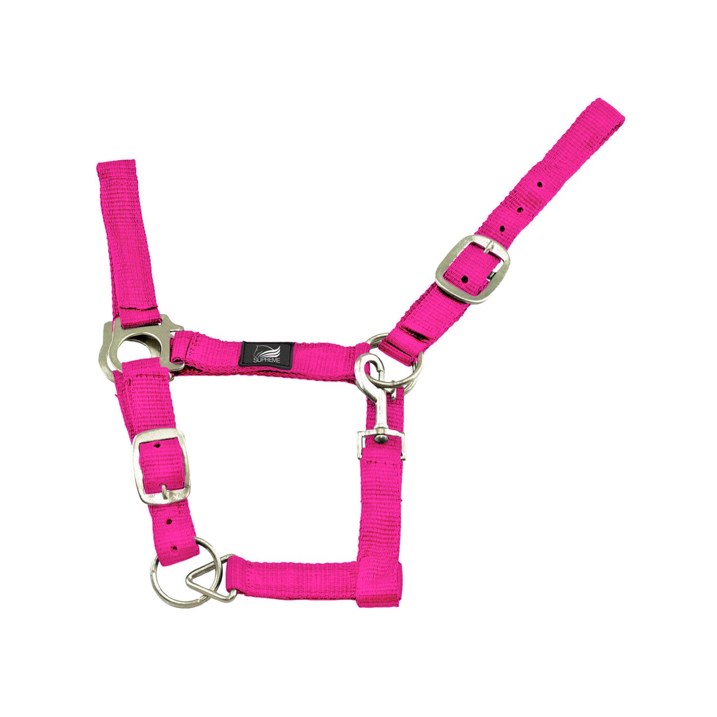 Cabezada de nailon de doble ajuste Supreme - Rosa