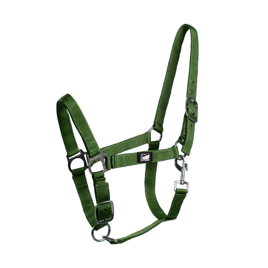 Cabezada potro regulable con mosquetón Supreme - Grass Green