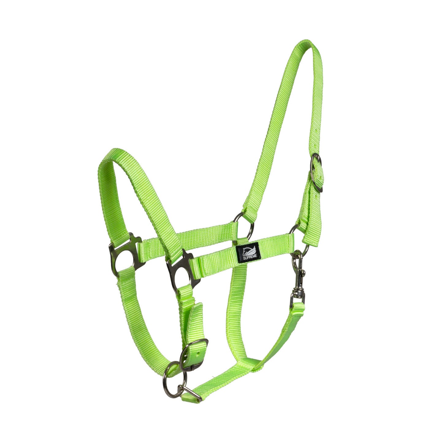 Cabezada potro regulable con mosquetón Supreme - Lime