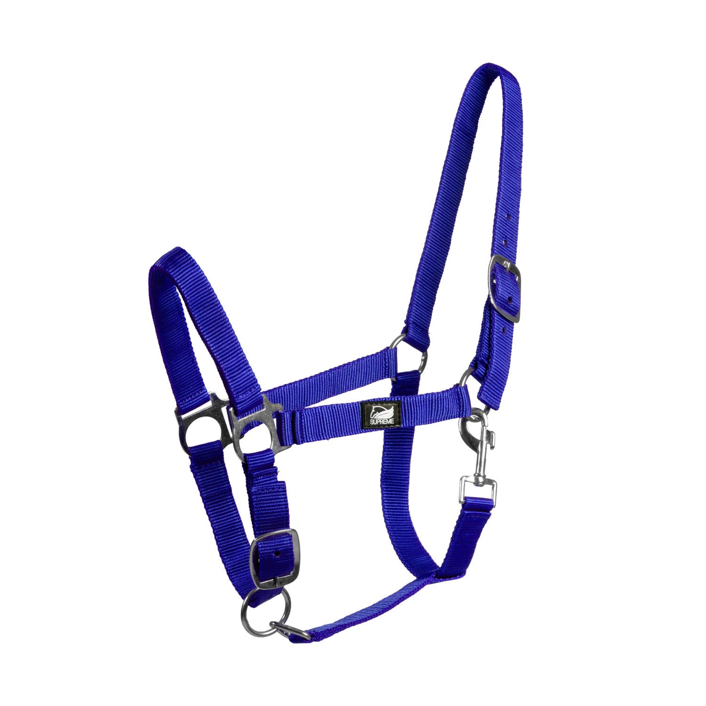 Cabezada potro regulable con mosquetón Supreme - Azul royal