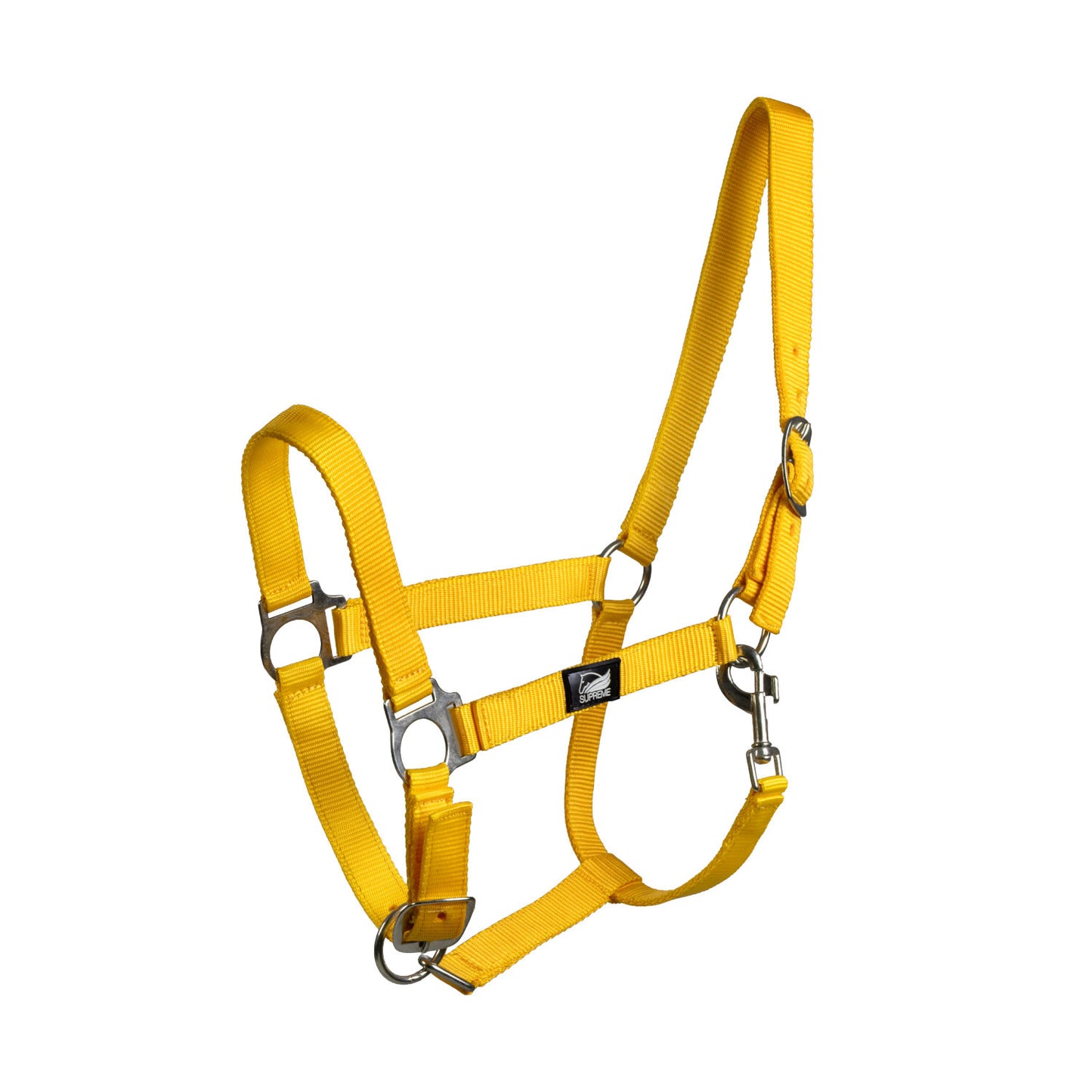 Cabezada potro regulable con mosquetón Supreme - Amarillo