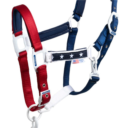 Cabezada de nailon USA con ramal Pool's - Usa Flag