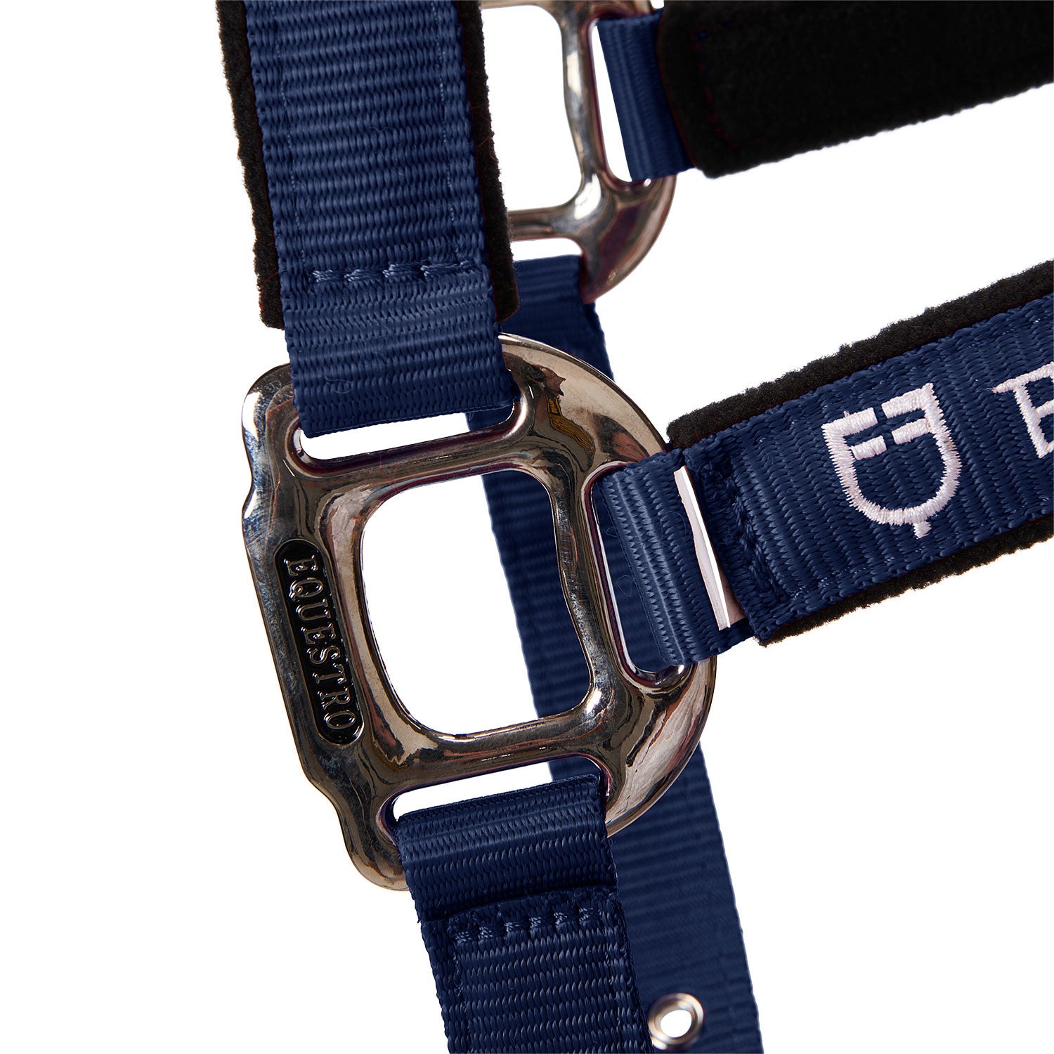 Cabezada doblemente regulable acolchada Equestro - Azul marino