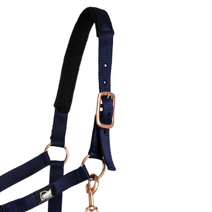 Cabezada de nailon línea rose gold Supreme - Azul marino