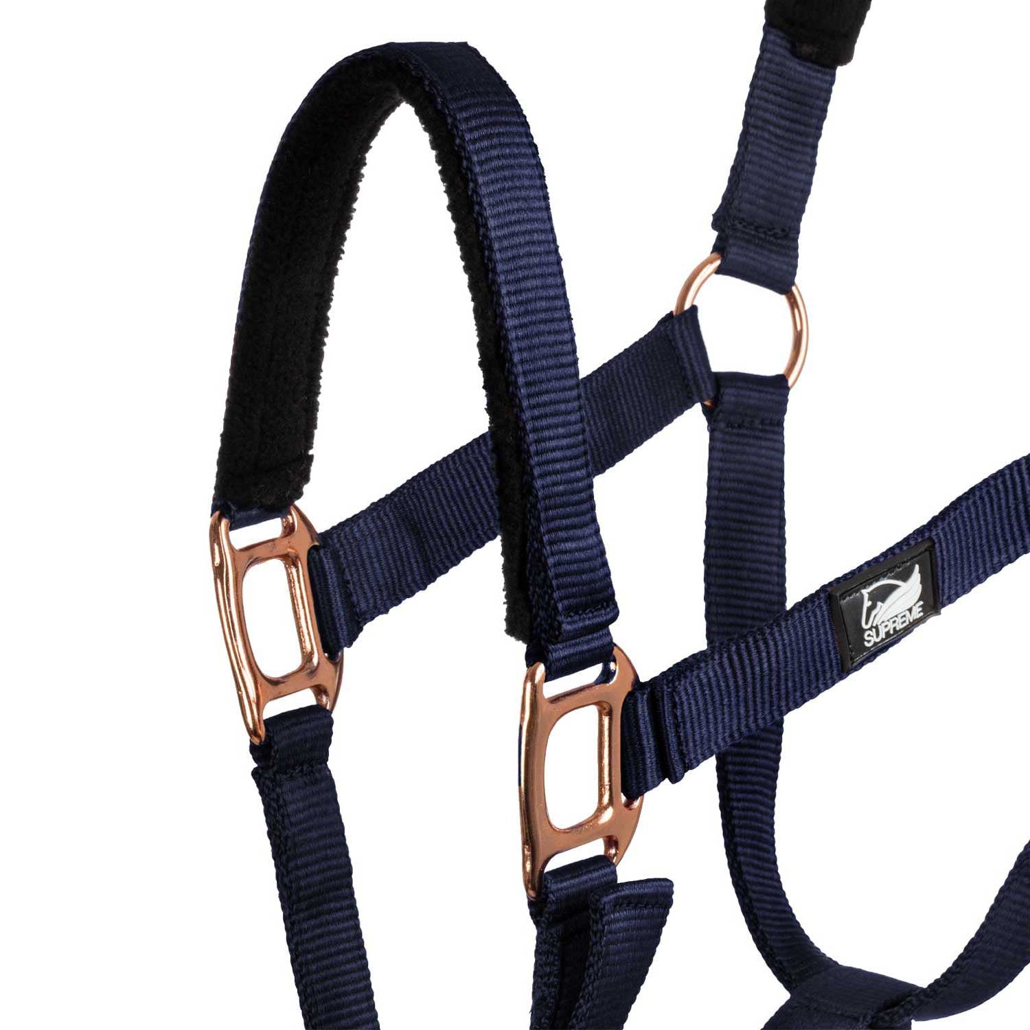 Cabezada de nailon línea rose gold Supreme - Azul marino