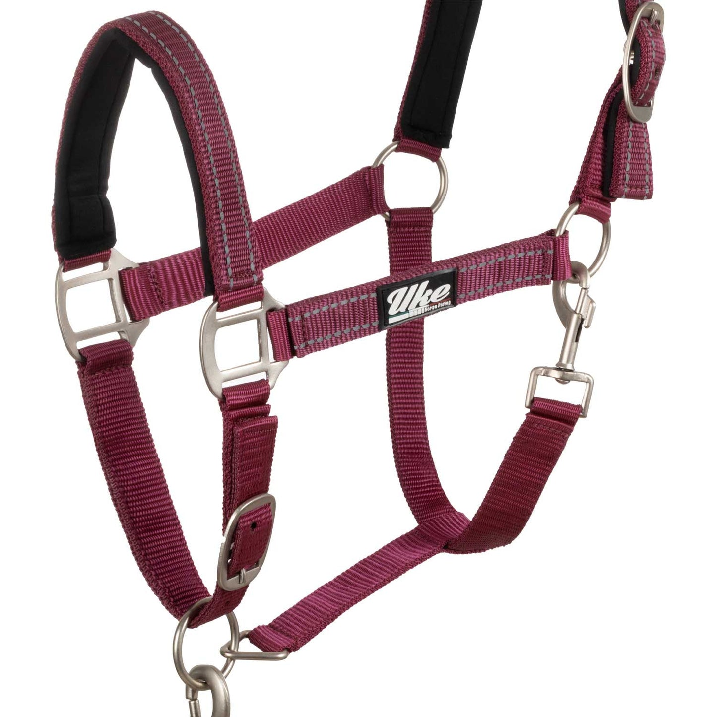 Cabezale de nailon c/cabo modelo reflectante Uke - Burdeos