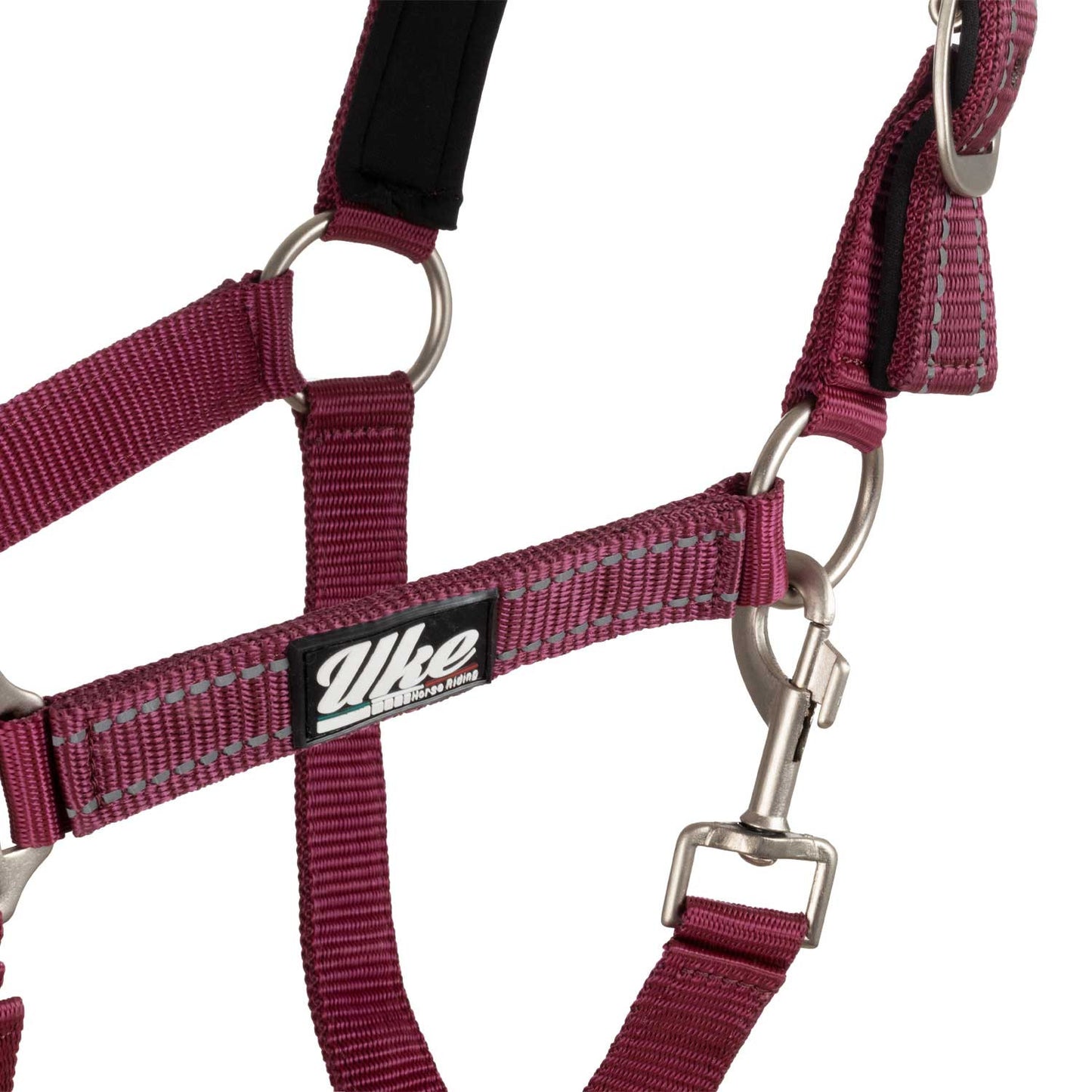 Cabezale de nailon c/cabo modelo reflectante Uke - Burdeos