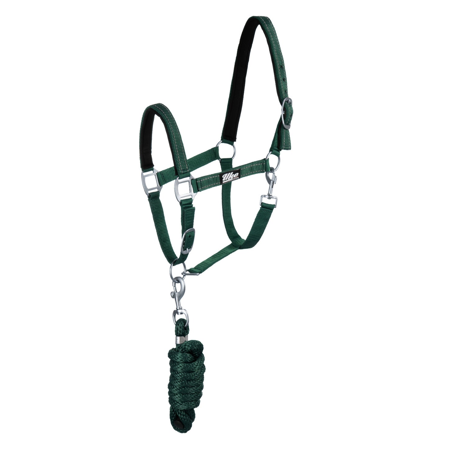 Cabezale de nailon c/cabo modelo reflectante Uke - Verde oscuro