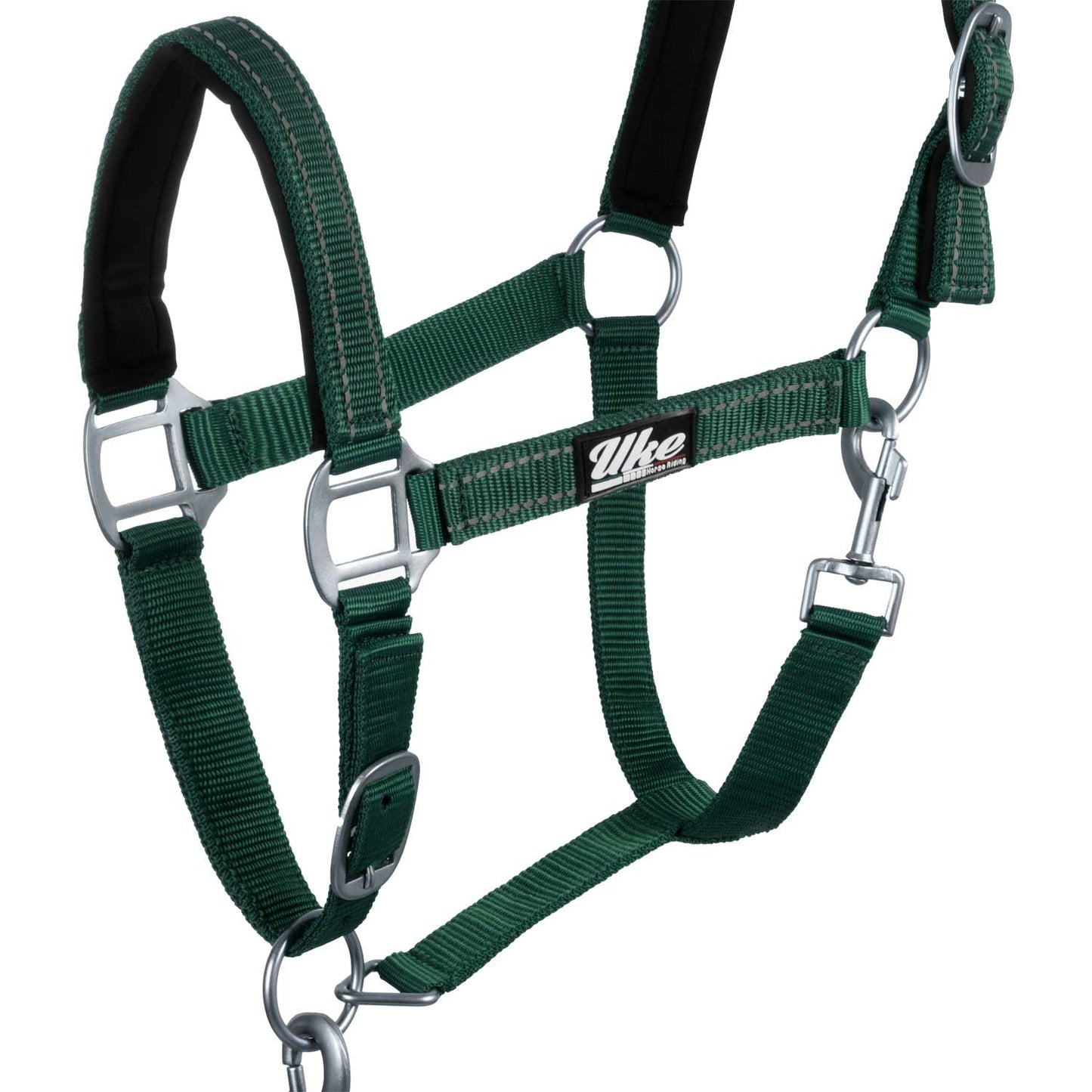Cabezale de nailon c/cabo modelo reflectante Uke - Verde oscuro