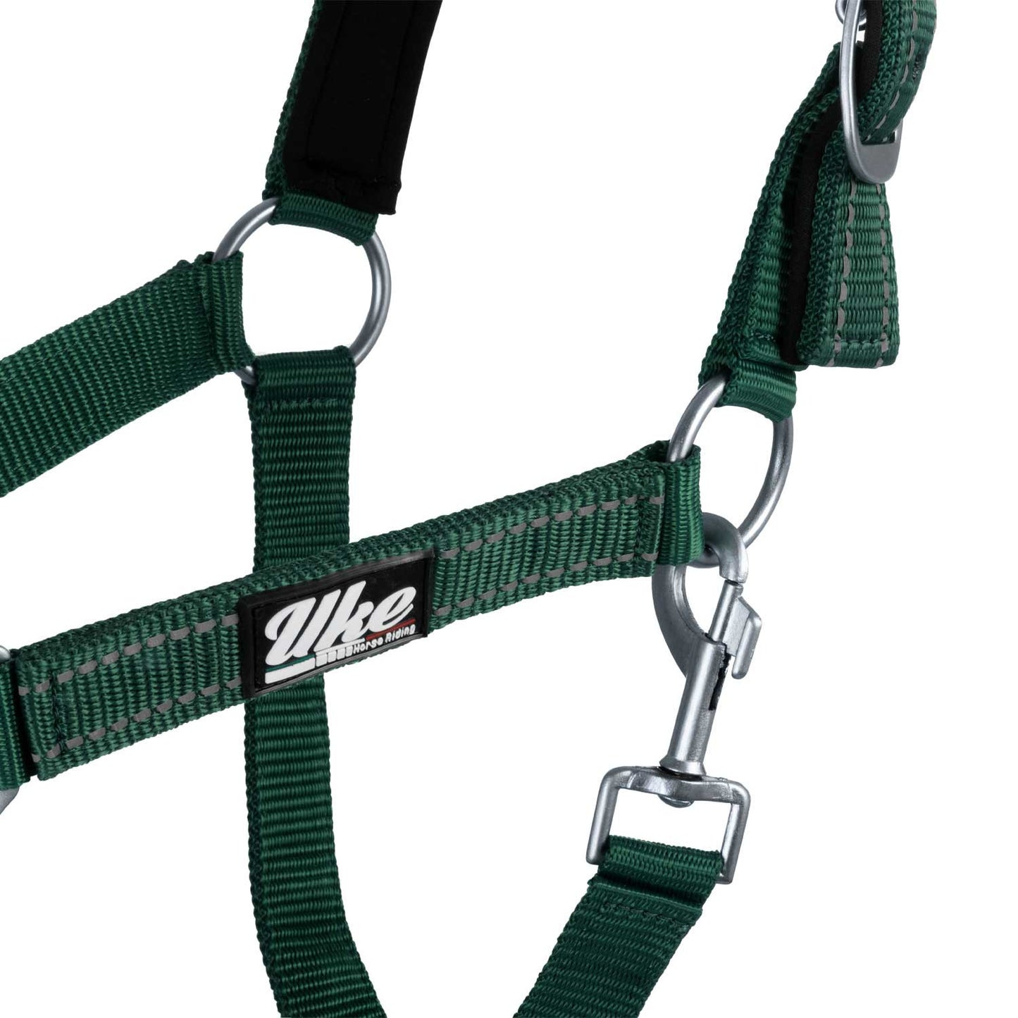 Cabezale de nailon c/cabo modelo reflectante Uke - Verde oscuro