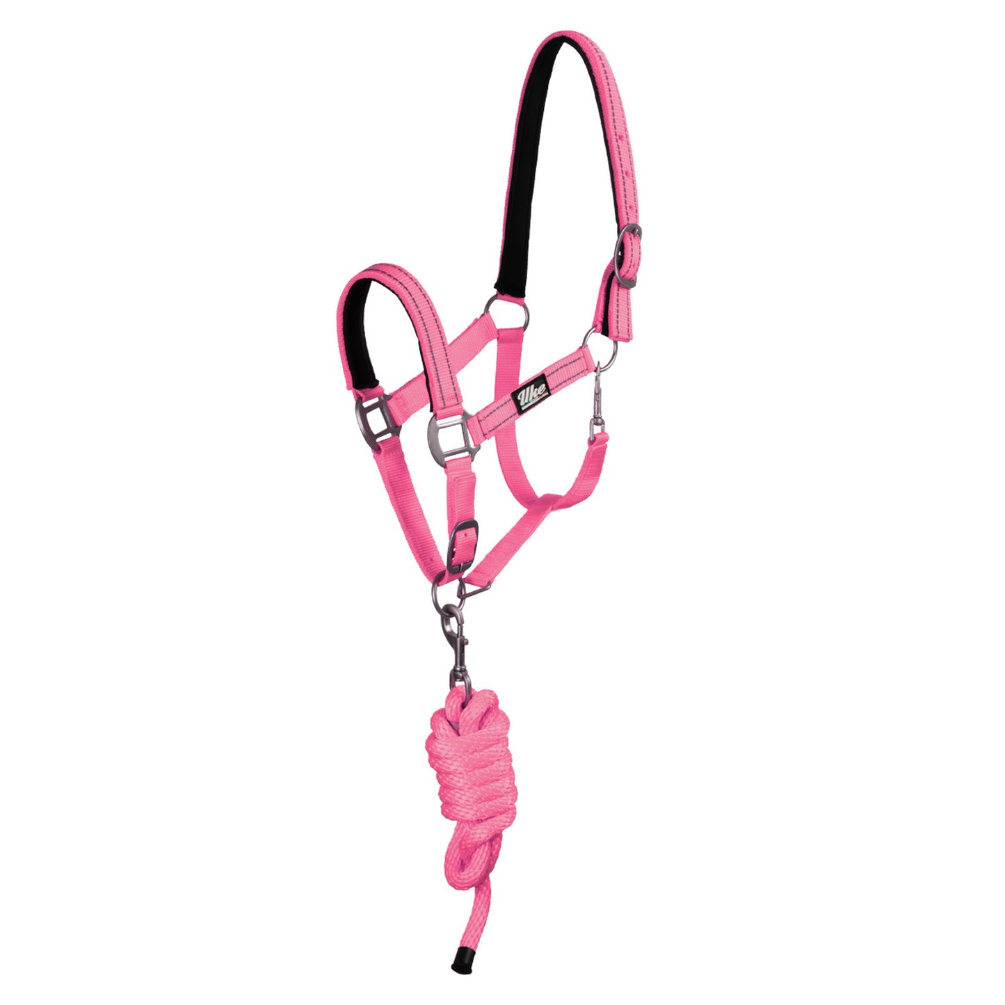 Cabezale de nailon c/cabo modelo reflectante Uke - Rosa